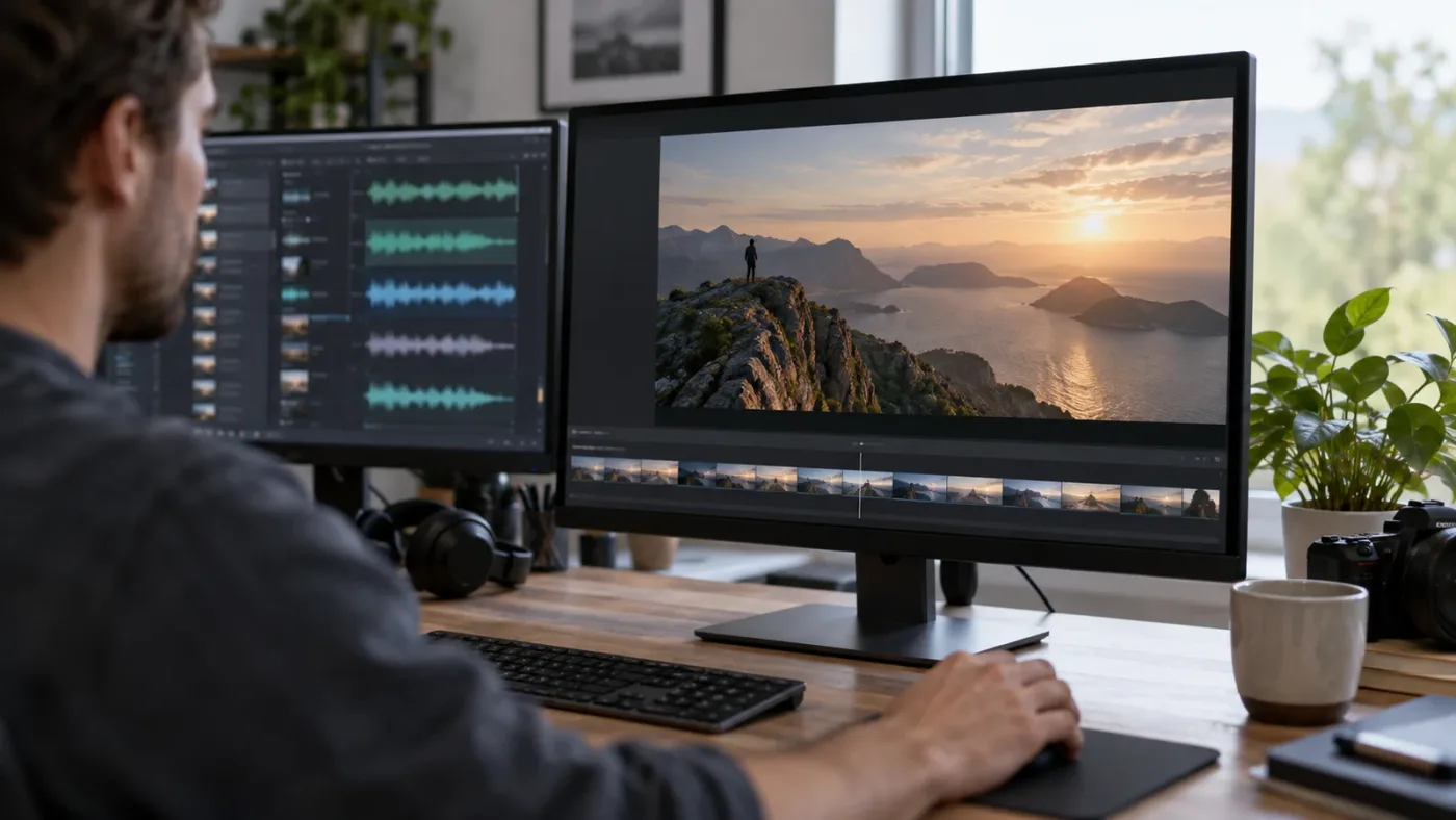Illustration of fixing viewer focus before exporting a still PNG in DaVinci Resolve