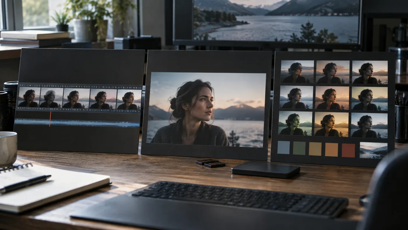 Illustration of choosing between the Source Viewer and Timeline Viewer in DaVinci Resolve