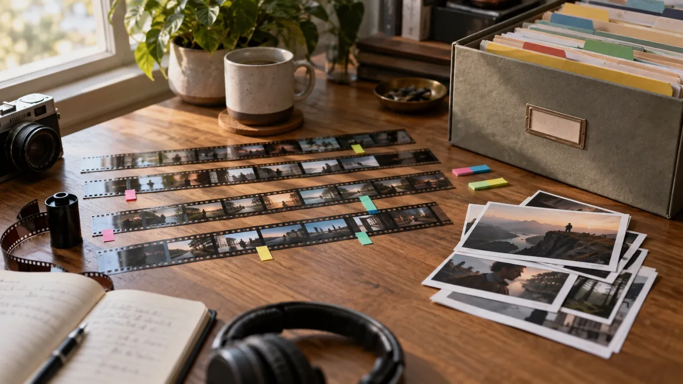 Illustration of a finished and archived DaVinci Resolve project