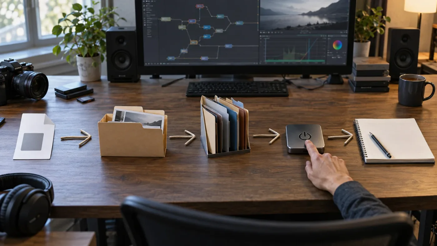 Illustration of troubleshooting a missing Fusion template in DaVinci Resolve