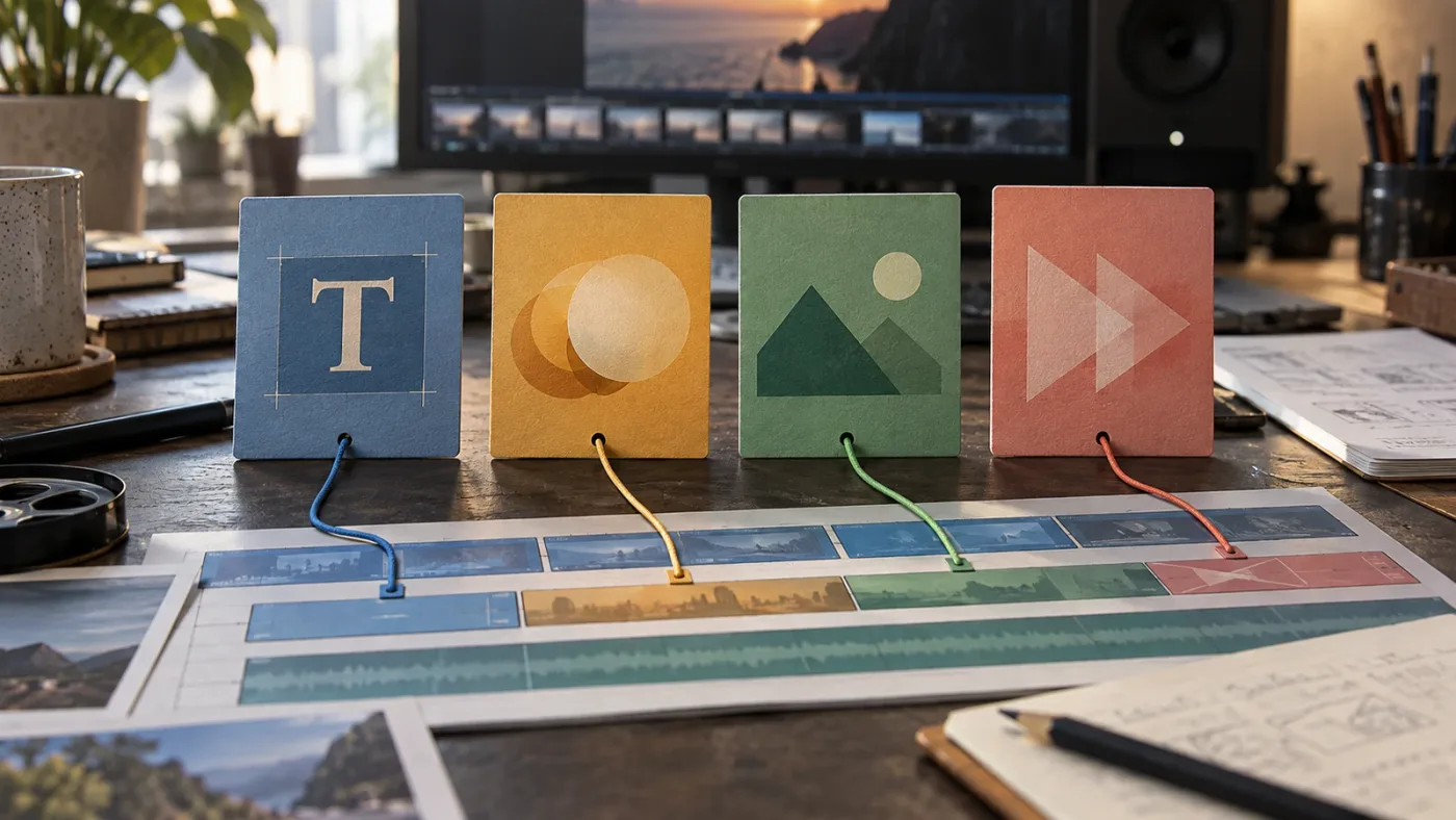 Illustration of Fusion template types and their DaVinci Resolve inputs
