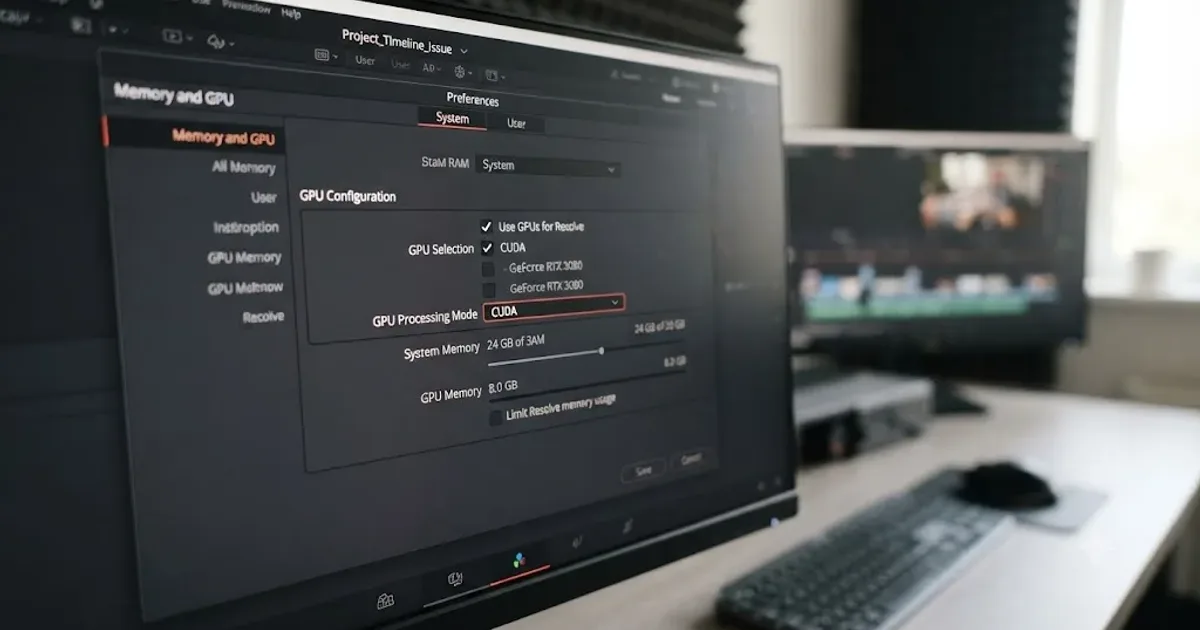 Illustration of a HitFilm style composite shot timeline transforming into a DaVinci Resolve node based Fusion workspace