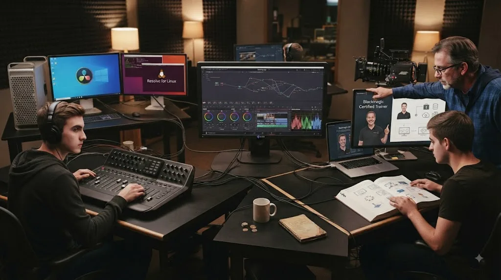 Illustration of situations where Blackmagic DaVinci Resolve training is the better choice